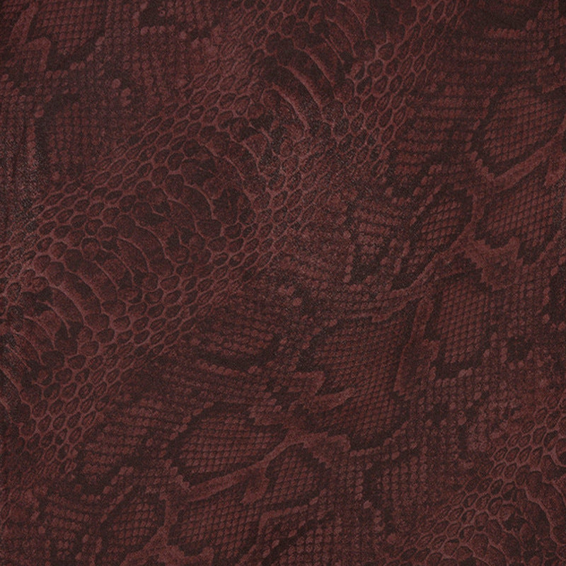 Silk Snakeskin Print Maxi Dress - V-neck Long Sleeve