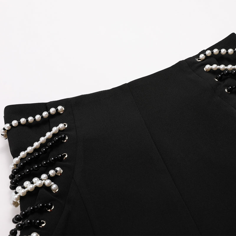 Mid-Waist Slim Fit Slimming Trousers - Polyester Pants for Women