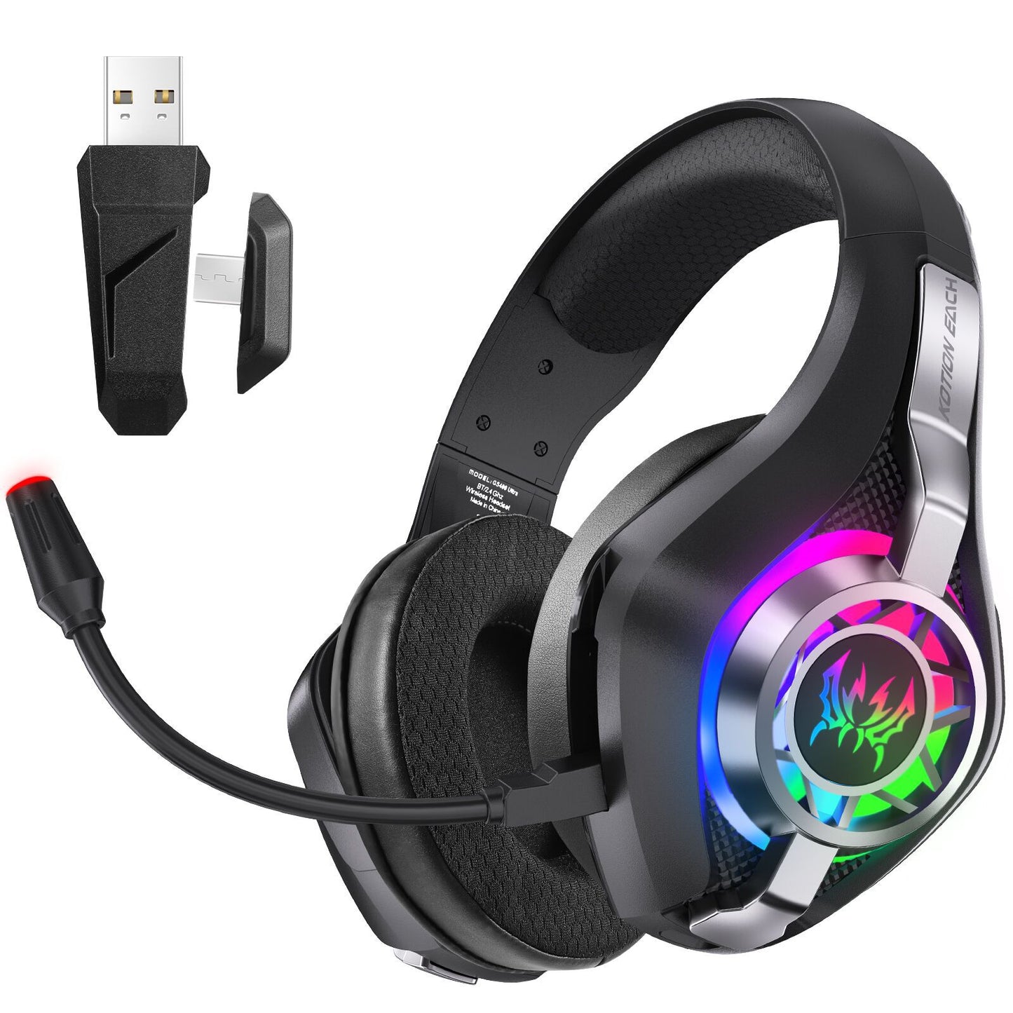 Wireless Gaming Headset - Bluetooth 2.4G E-Sports Headphones