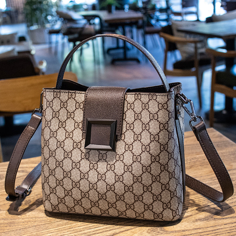 Women's Fashion Printed Bucket Bag - Large Capacity Shoulder Crossbody Handbag