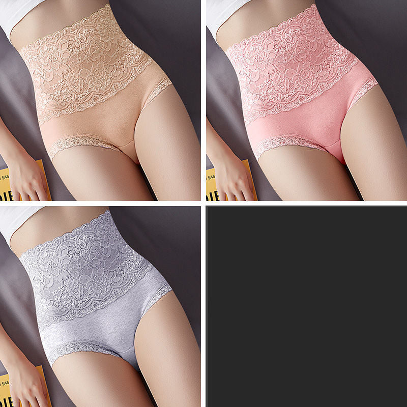 High Waist Tummy Control Briefs - Abdomen Shaping Underwear 3-Pack