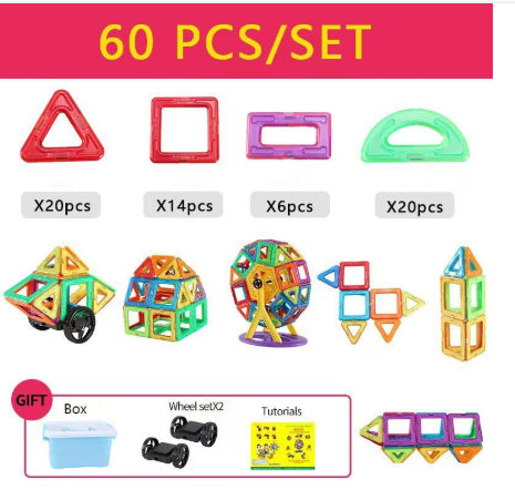 Magnetic Building Blocks - Educational Construction Toy Set