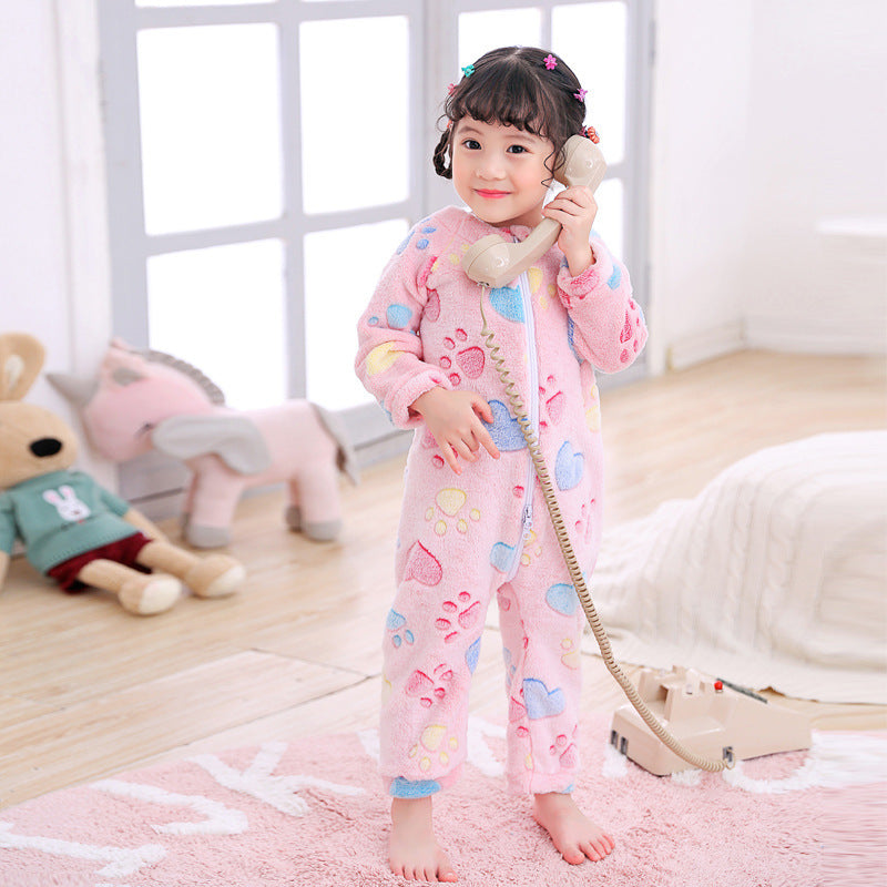Infant Flannel Pajamas - Soft Autumn Winter Sleepwear for Babies