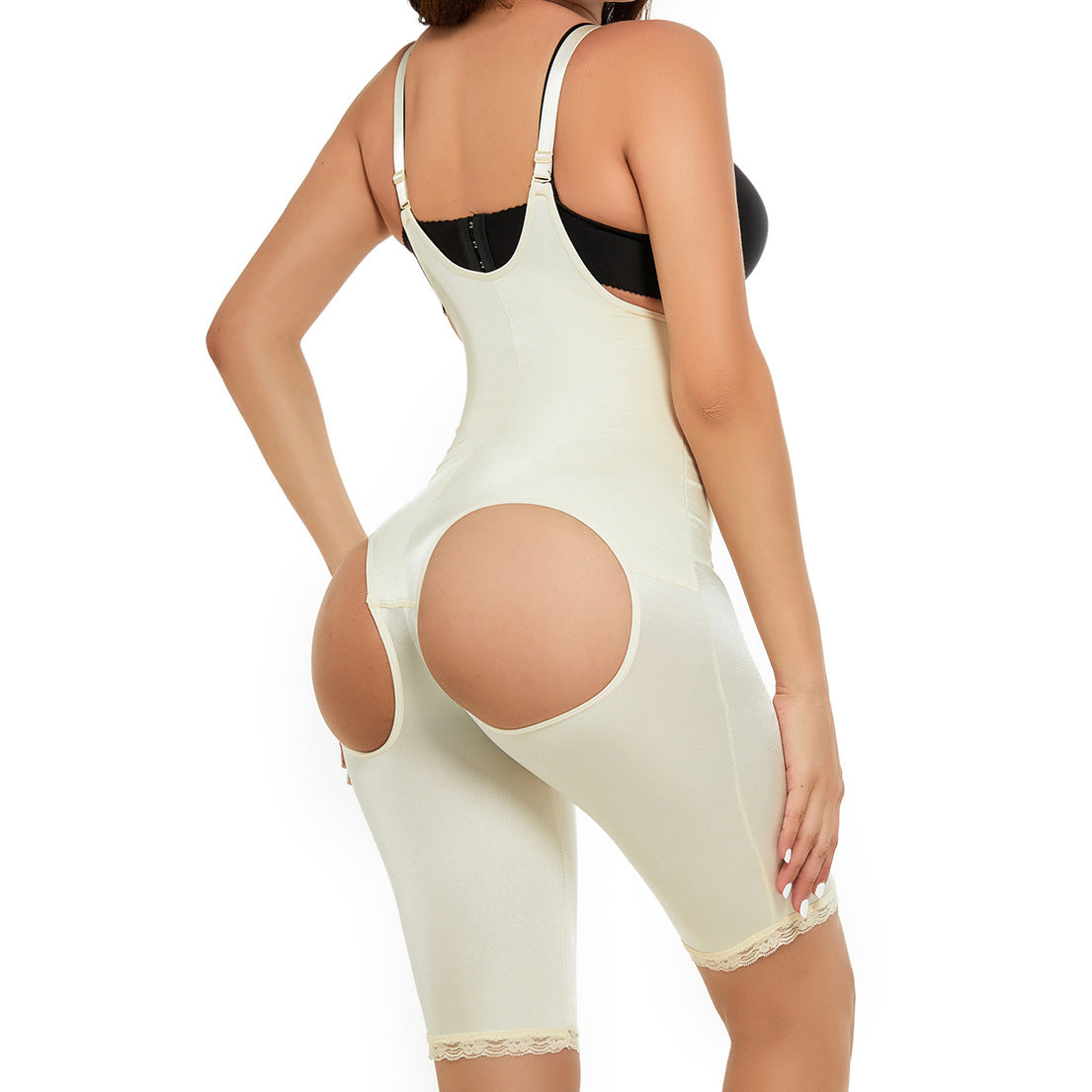 Cotton Bodysuit Shapewear with Adjustable Straps - Waist Support and Tummy Control
