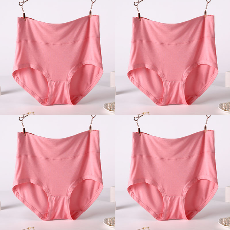Women's Soft Modal High-Waist Comfort Panties - 4 Pack