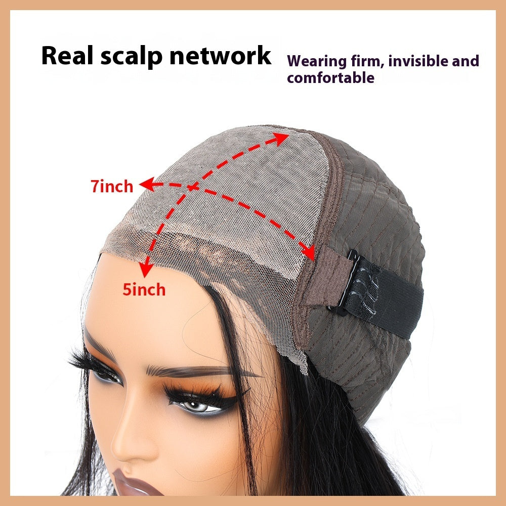 Human Hair Wig - Hand-Woven Full Coverage Wig Cap
