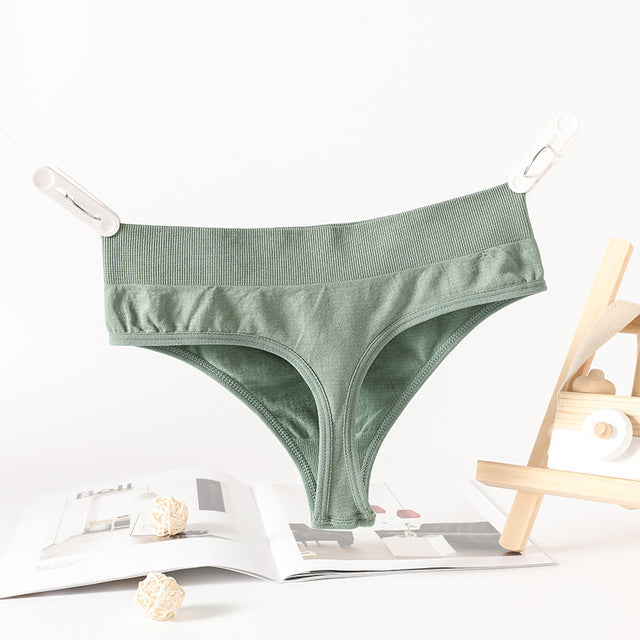 Women's Cotton Seamless Underwear - Comfortable Low-Rise Brief