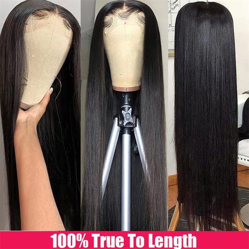 Straight Human Hair Wig - Premium Quality Long Wig