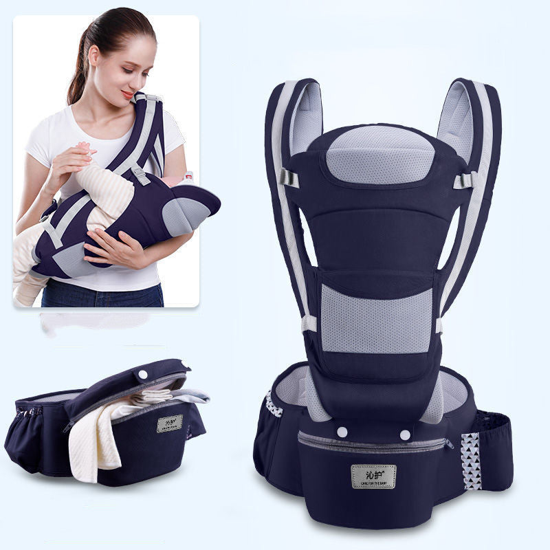 3-in-1 Ergonomic Baby Carrier with Hip Seat - Multi-Position Infant Sling