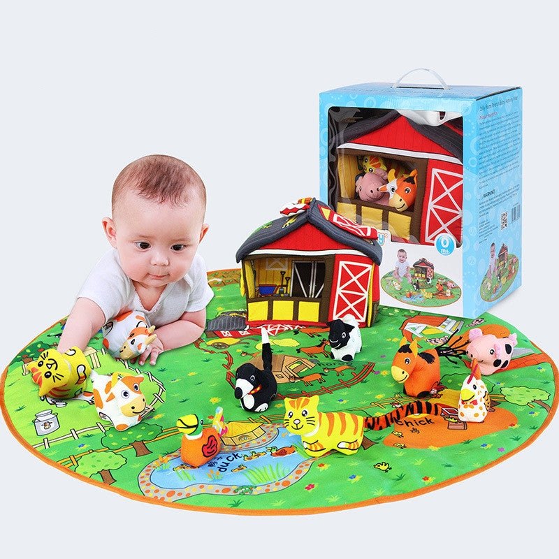 Baby Activity Play Mat & Game Blanket – Early Education Animal Toy Set