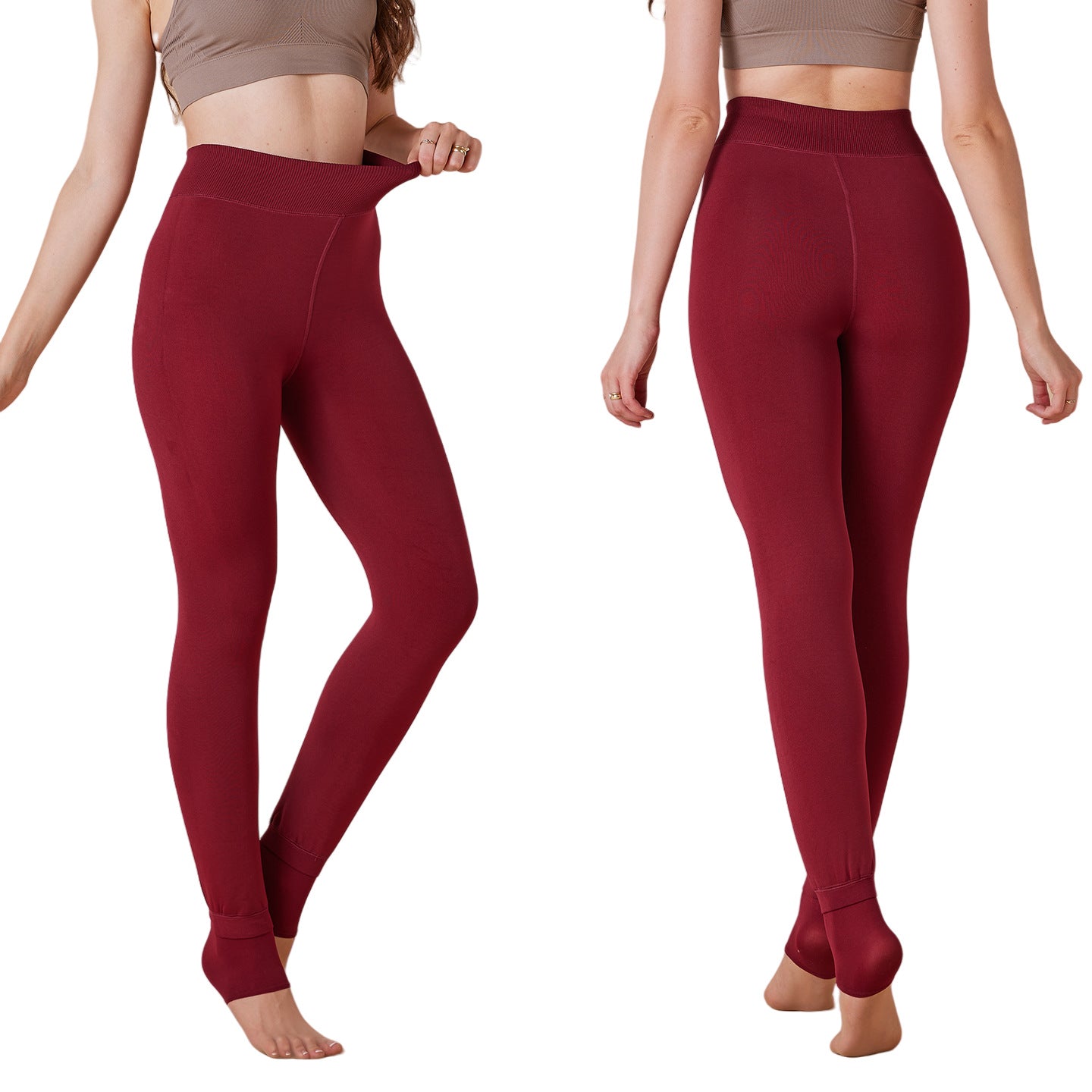 Extra Large Fur-Lined Thick Leggings - Warm Boot Pants for Women