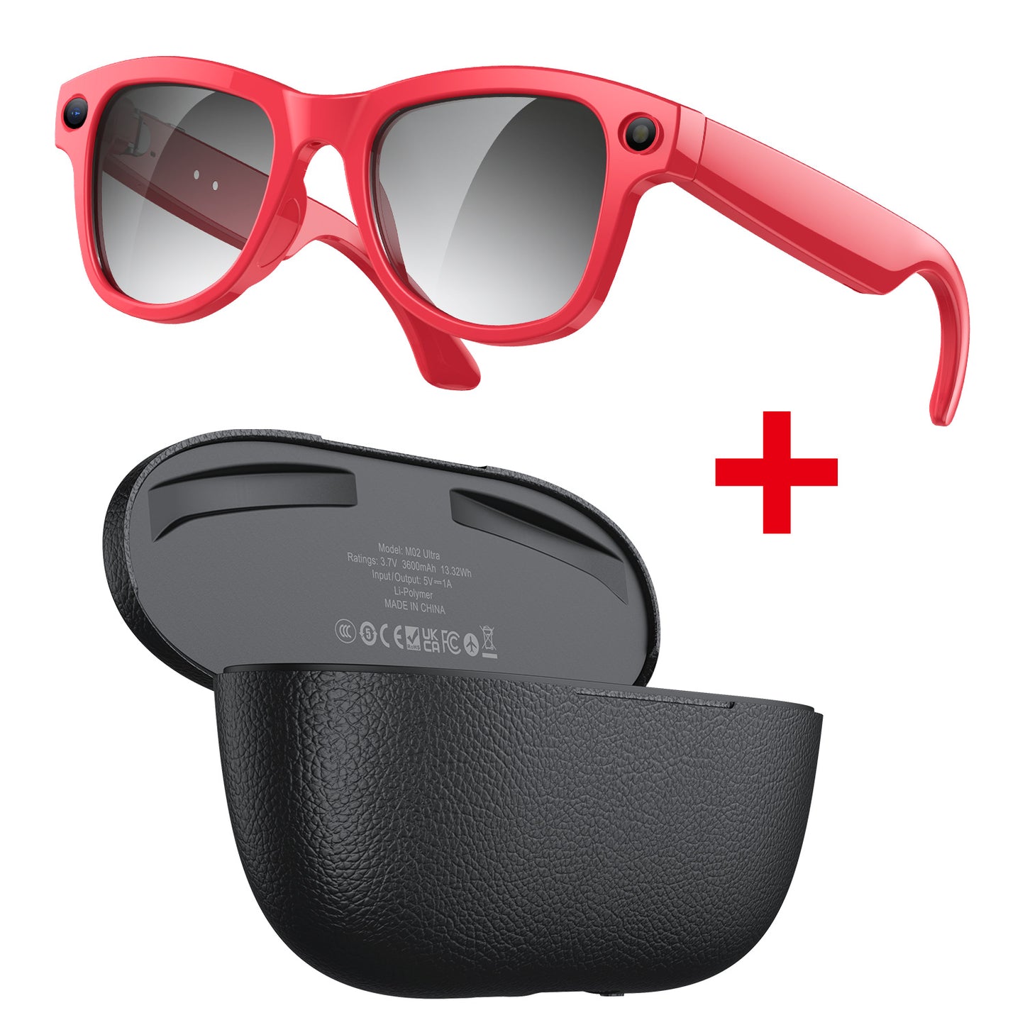 AI-Powered Smart Glasses - 8MP Camera with Bluetooth & Voice Assistant