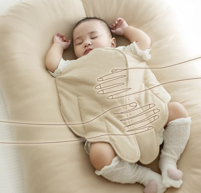 Baby Bed-in-Bed Lounger - Portable Infant Sleeper in Milk Tea