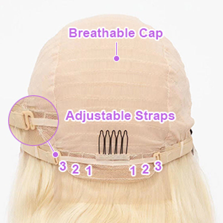 13x4 Lace Front Wig - 613 Blonde Straight Human Hair