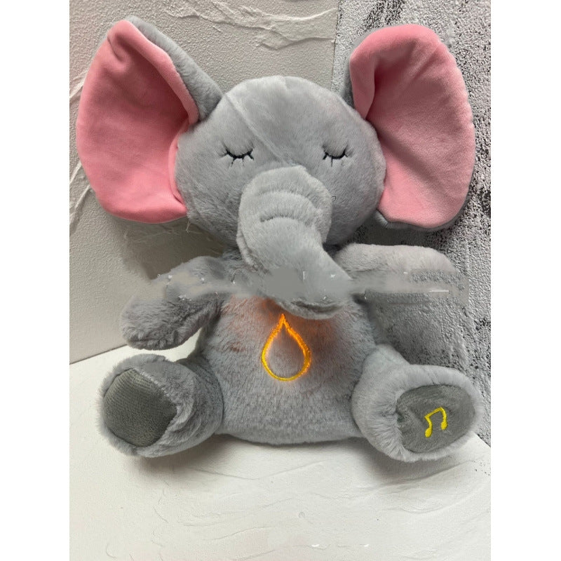 Breathing Plush Soothing Toy for Babies – Rabbit & Elephant with Music & Soft Light
