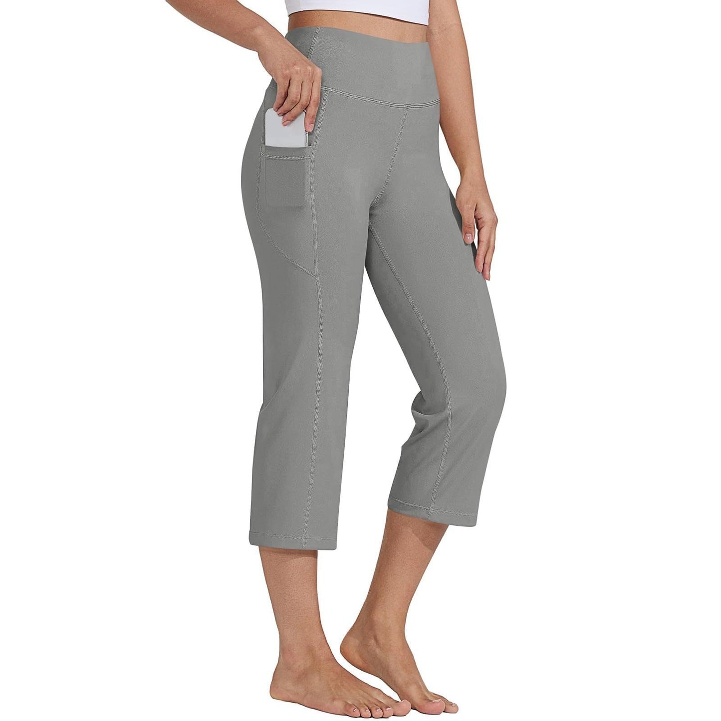 Sports Yoga Pants with Built-In Pocket - Hip-Lifting Shaping Leggings