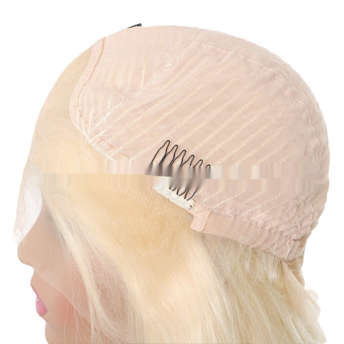 Real Human Hair Transparent Lace Full-Head Wig - Heat Dyeable Natural Hair