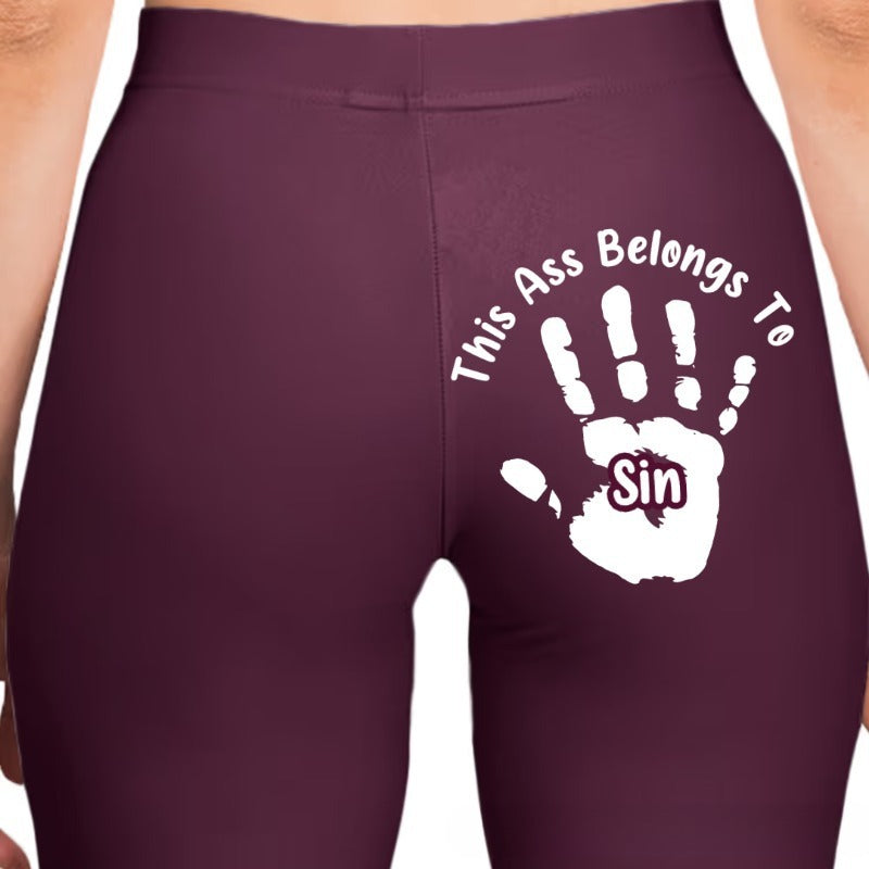 Digital Printing Sports Yoga Pants - Hip-Lifting Cropped Leggings