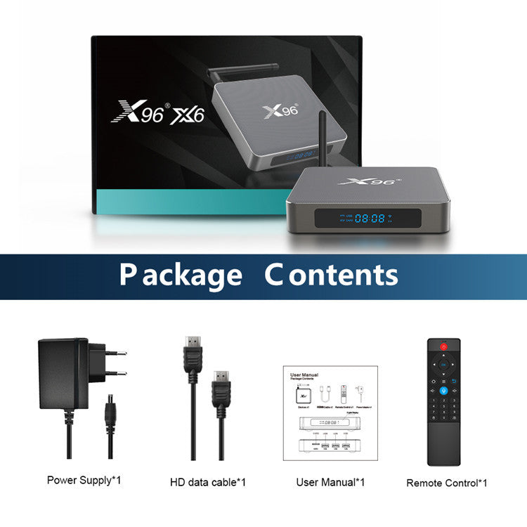 Android Smart TV Box - 4K Streaming Media Player with Dual Band WiFi & Bluetooth