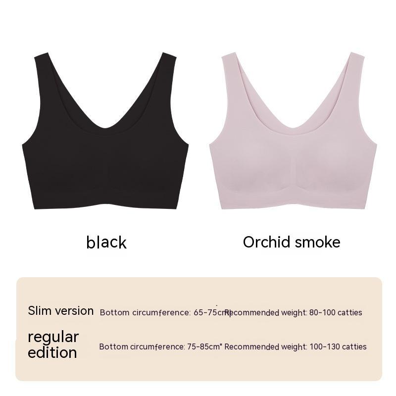 Women's Seamless Triangle Cup Underwire Bra - A B C Cup Detachable Straps