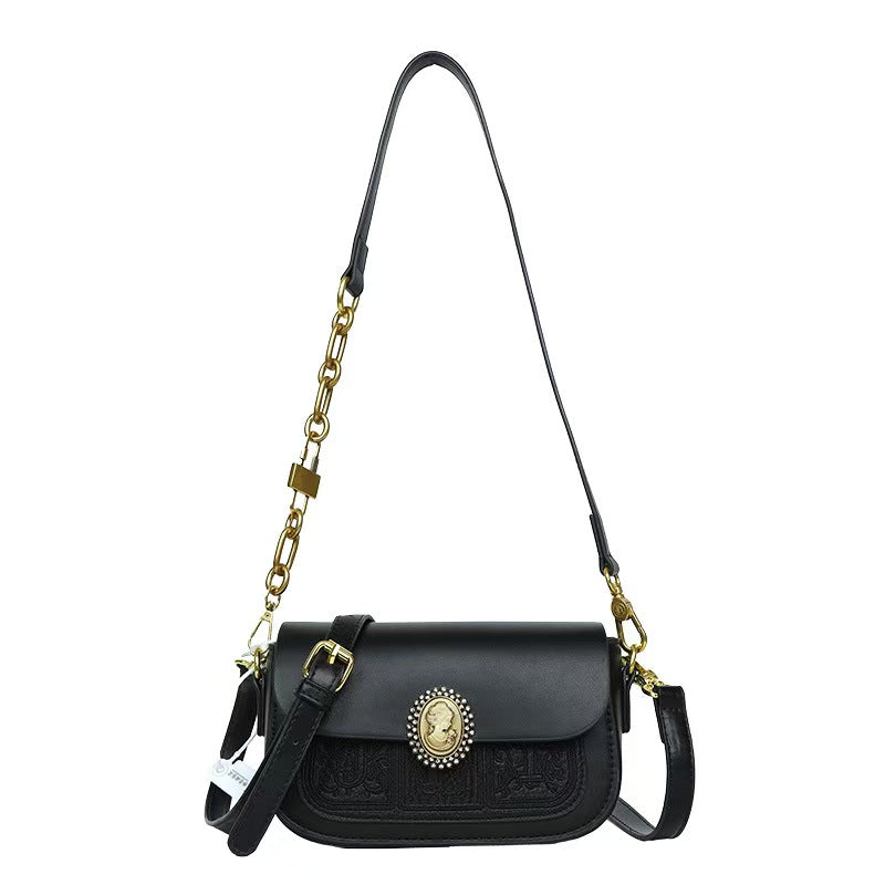 Pillow-Shaped PU Leather Crossbody Bag - Fashion Shoulder Handbag
