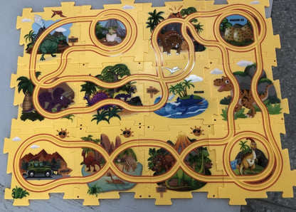 DIY Electric Track Puzzle - Automatic Rail Car Building Set for Kids Educational Play