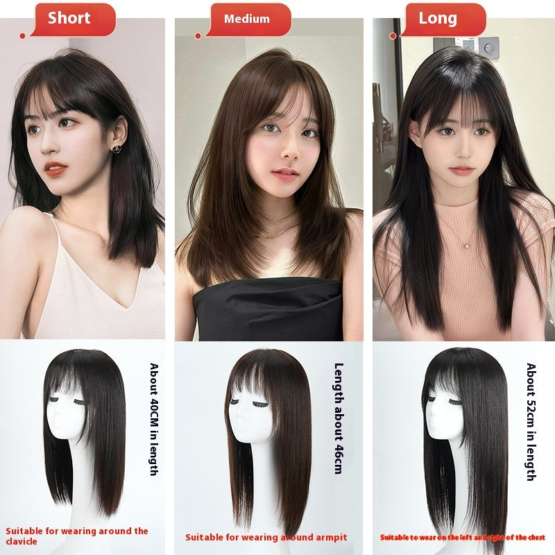 Hand-Woven Silk Top Closure Human Hair Topper - Real Hair