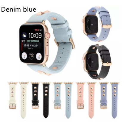 Premium Leather Apple Watch Strap - Multiple Colors & Sizes