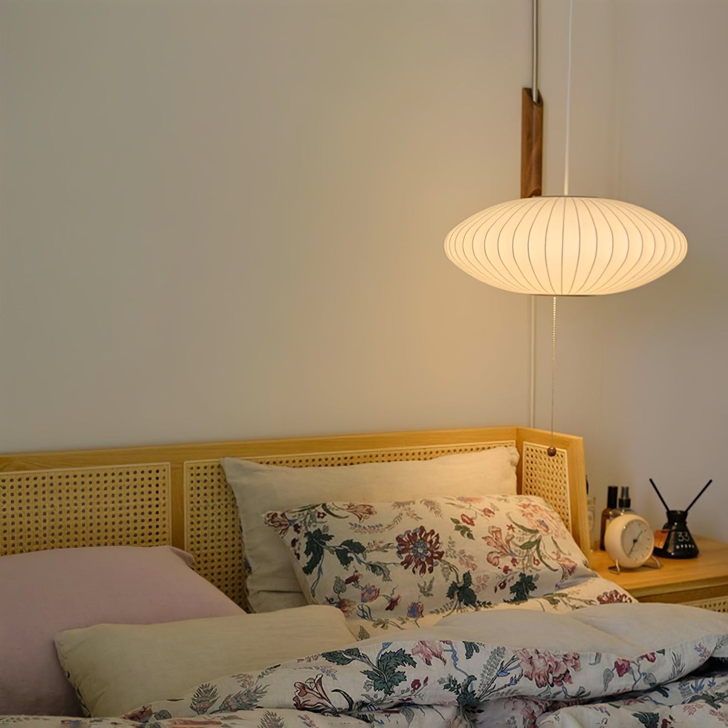 Artistic Silk Wall Sconce - Bedroom & Study Lamp