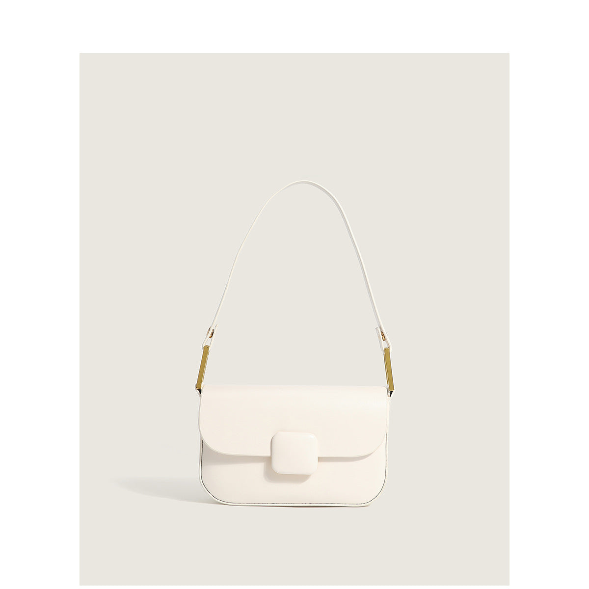 Small Square Crossbody Messenger Bag - Versatile PU Leather Shoulder Bag