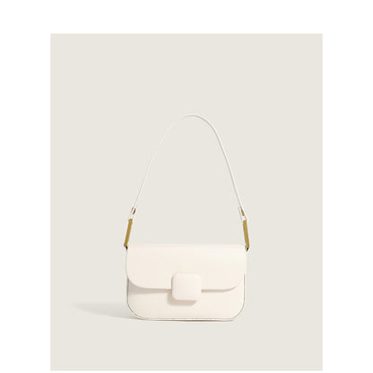 Small Square Crossbody Messenger Bag - Versatile PU Leather Shoulder Bag