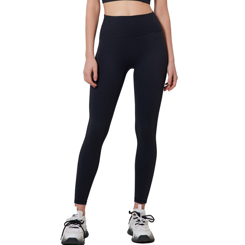 Women's High-Waist Nylon Yoga Pants - Sports Tights