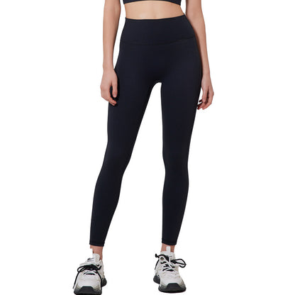 Women's High-Waist Nylon Yoga Pants - Sports Tights