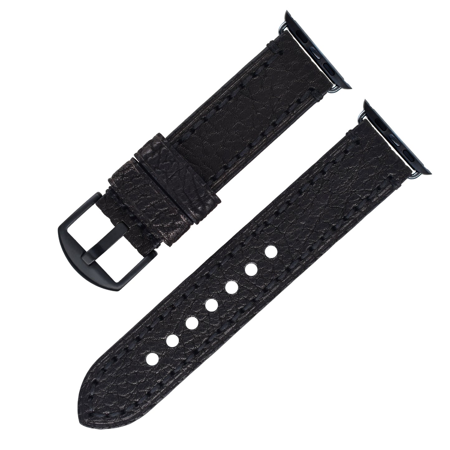 Top Layer Cowhide Leather Watch Strap - Full Grain Water Oil Leather for Apple Watch
