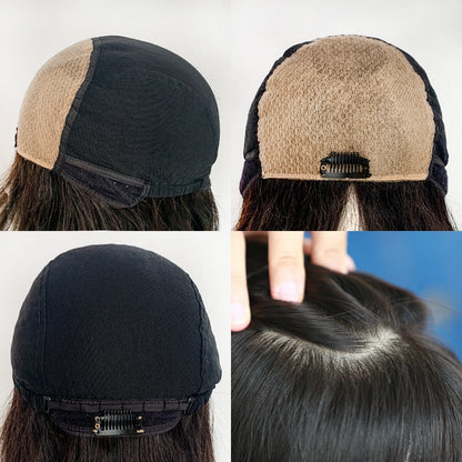 Hand-Woven Silk Top Closure Human Hair Topper - Real Hair