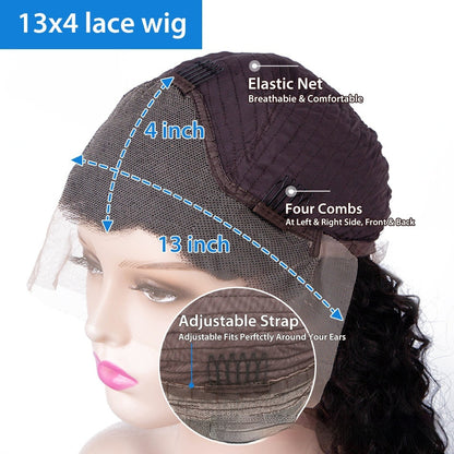 Ginger Orange Body Wave Lace Front Human Hair Wig