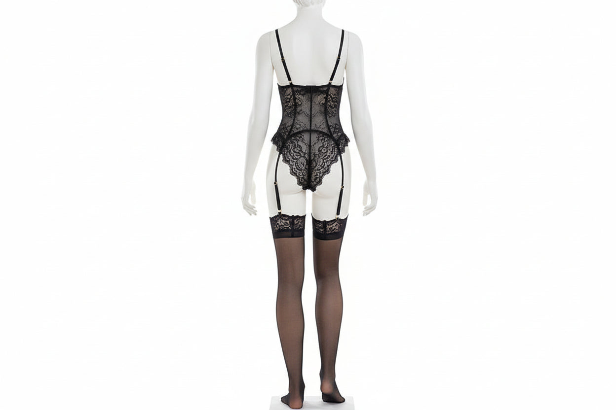 Lace Push-Up Bra Set - Elegant Underwire Support Lingerie