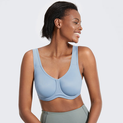 Premium Shockproof Sports Bra - High-Impact Support