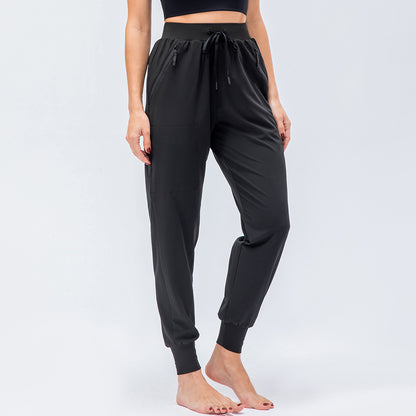 Women's Drawstring Hiking Pants - Breathable Polyester Outdoor Trousers