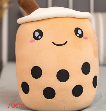 Plush Bubble Tea Pillow Cushion - Soft Stuffed Drink Toy