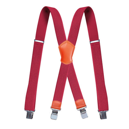 Unisex Corn Grain Elastic Garment Strap - Adjustable Trouser and Pant Suspender Clip