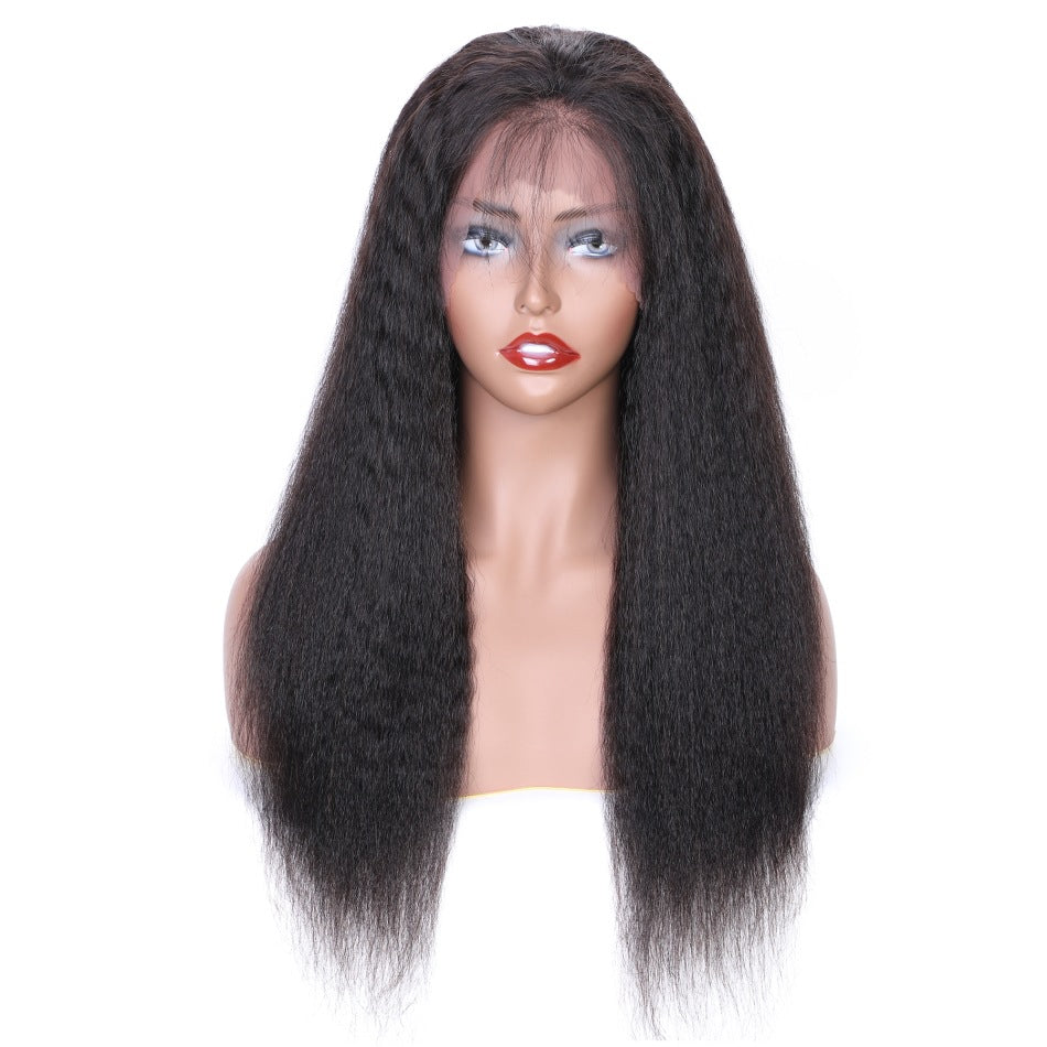 Yaki 13x4 Lace Frontal Wig Kinky Straight - Real Human Hair Exotic Style