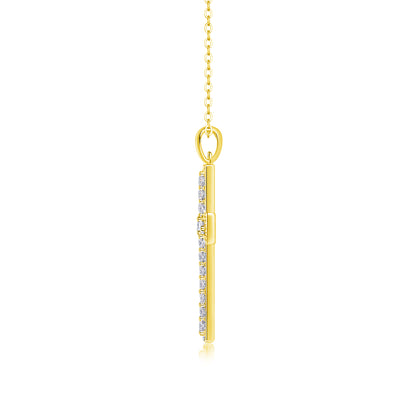 Moissanite Necklace Pendant Set - S925 Silver with Platinum Plated Gold in 3 Colors