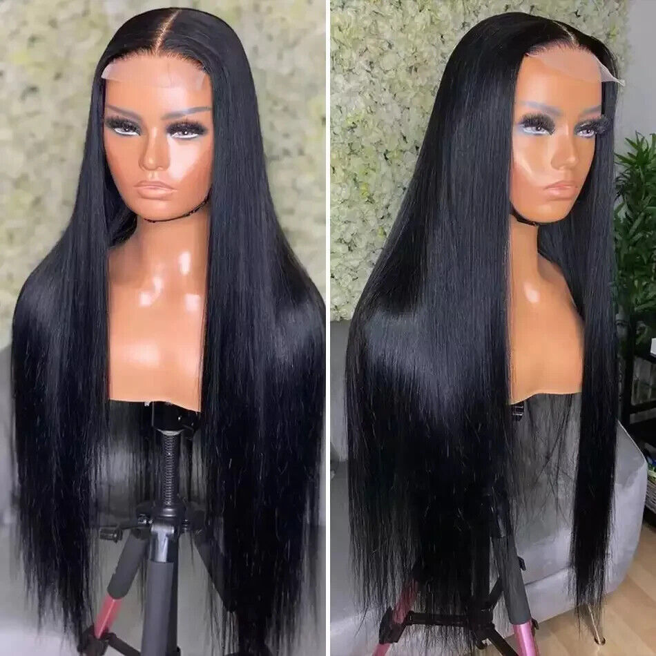 13x4 Lace Front Human Hair Wig - Natural Texture with Forehead Lace