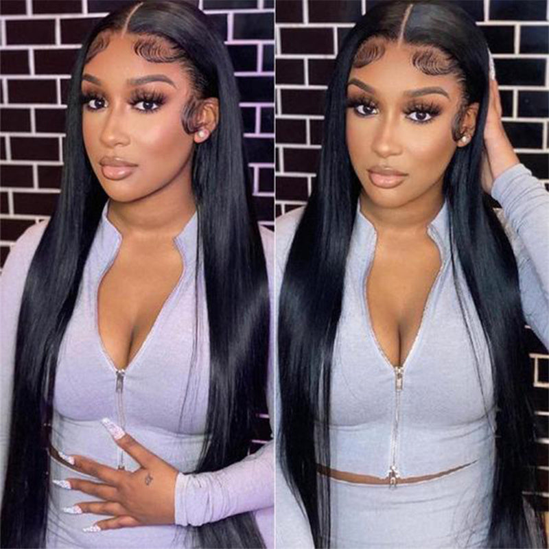 Straight Human Hair Wig - Premium Quality Long Wig