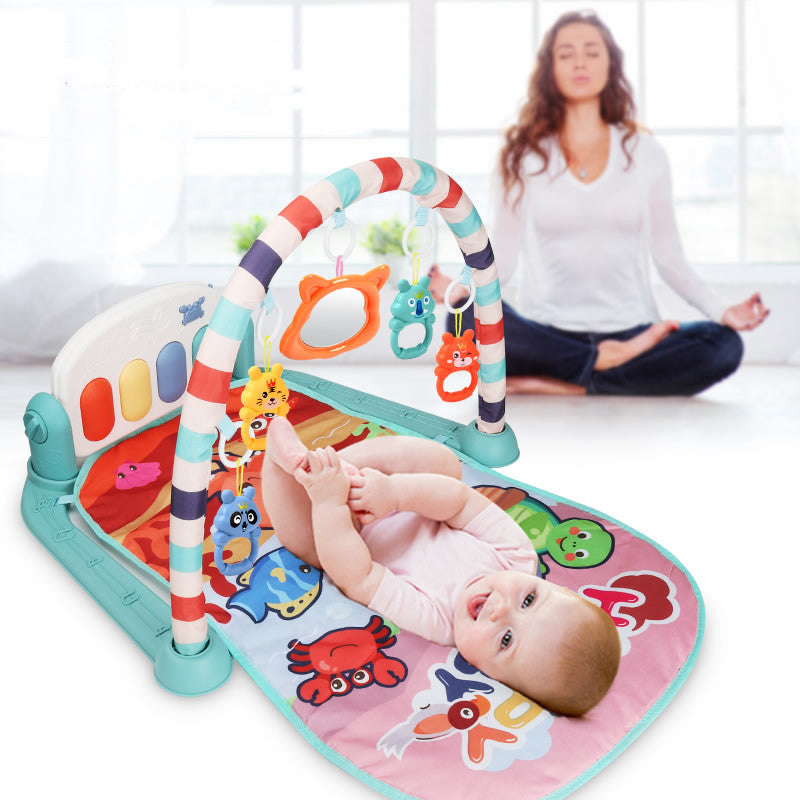 Baby Activity Gym with Piano & Pedals - Interactive Play Mat for Infant Development