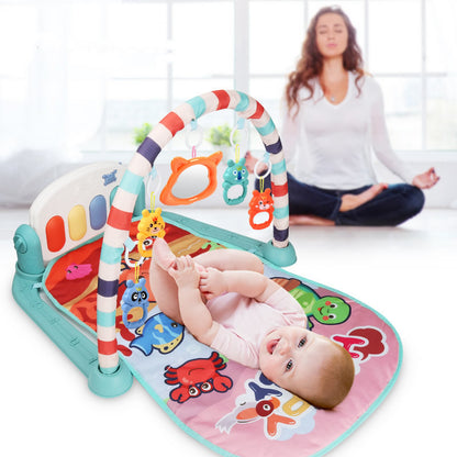 Baby Activity Gym with Piano & Pedals - Interactive Play Mat for Infant Development
