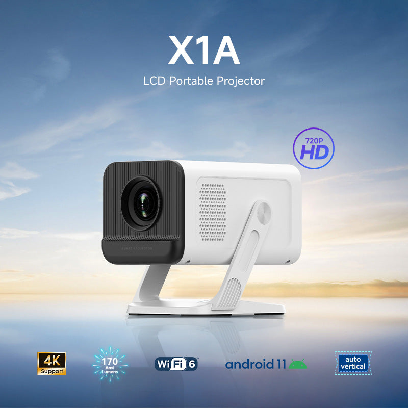 H713 Portable LED Projector - 720P HD Home Theater with 150 ANSI Lumens