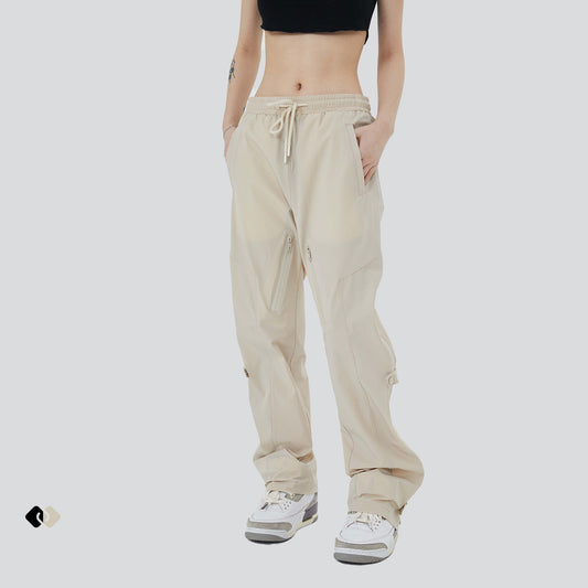 Outdoor Functional Street Retro Casual Pants - Men's Polyester Trousers