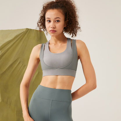 High Support Sports Bra - Wireless Compression Design for Active Women